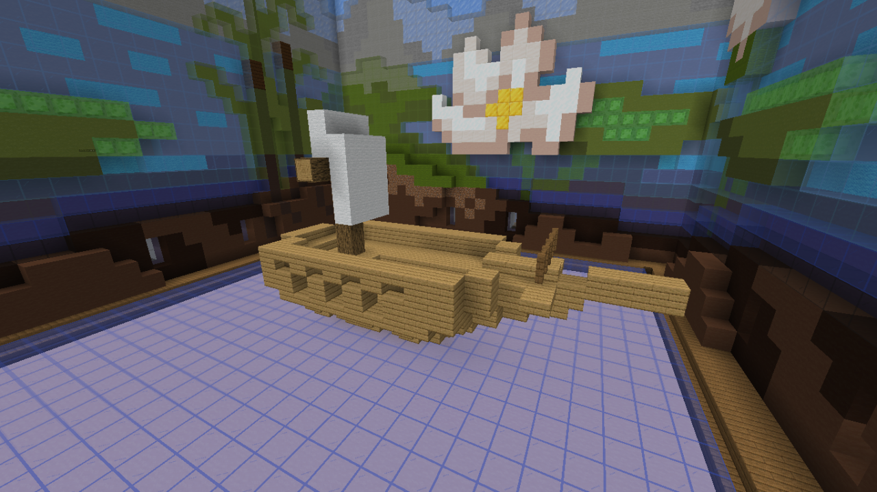 我的世界：五分钟速建小船，玩家作品多彩多样，你更喜欢哪一款？